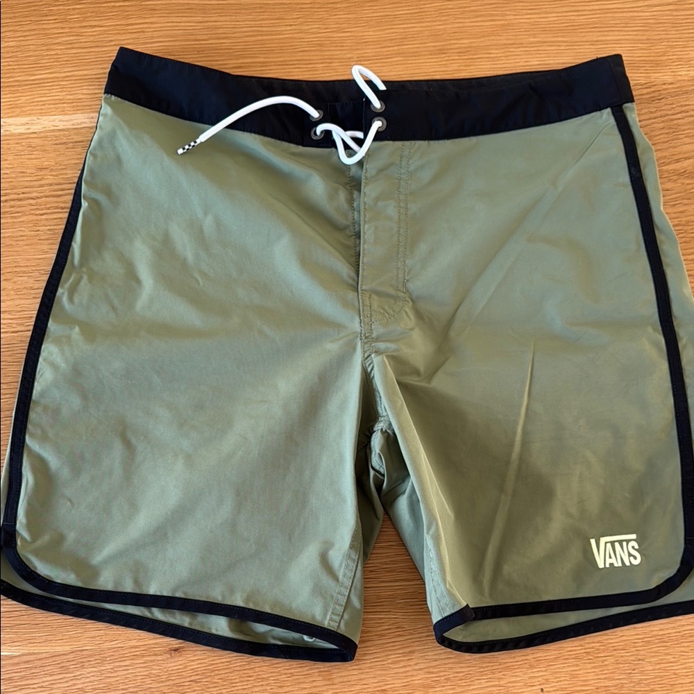 Vans Men's Olive Swim Shorts